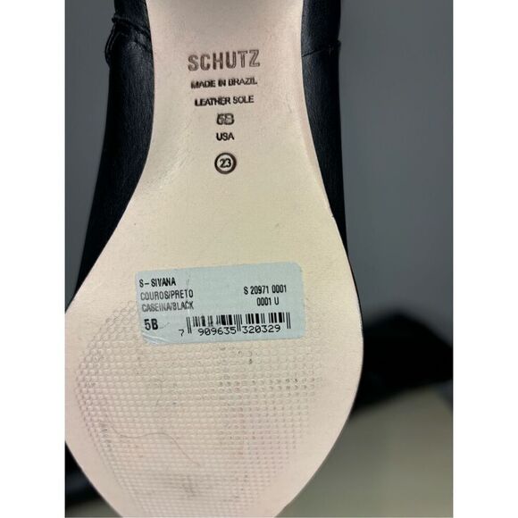 Schutz Women's S-Sivana Block Heels Over the Knee‎ Boot Black Size 5B - Picture 8 of 9